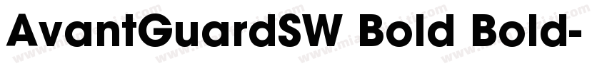 AvantGuardSW Bold Bold字体转换
